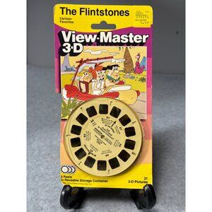 Vintage 1987 The Flintstones View-Master 3-D Reels Set Original Packaging